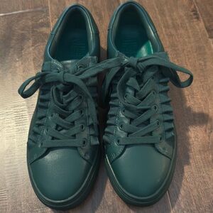 Tory Sport Green Ruffle Sneakers. 8M.  New, No Box.